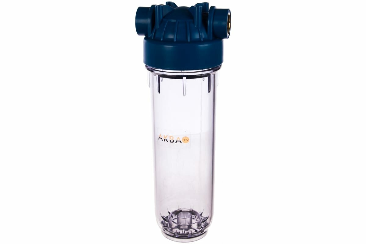 фото Аква про Корпус 10SL ХВС 3/4" прозрачный, ключ и скоба. FHPR34 Кит 445