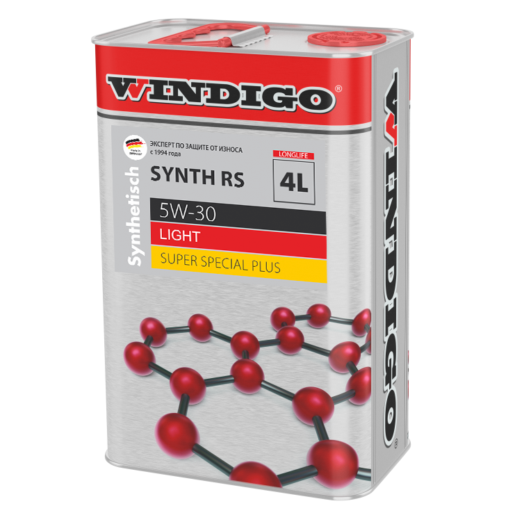 Синтетическое моторное масло WINDIGO SYNTH RS 5W-30 SUPER SPECIAL PLUS LIGHT