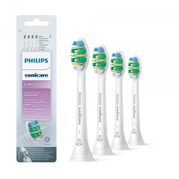 Набор насадок Philips Sonicare i InterCare HX9004/10 для звуковой щетки, белый, 4 шт.HX