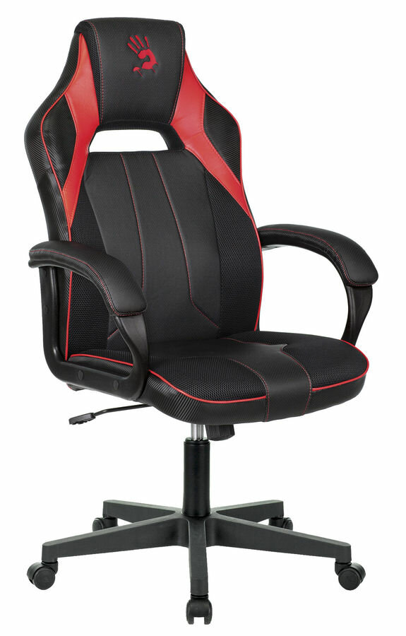 Кресло игровое A4 BLOODY GC-300 черный/красный эко.кожа