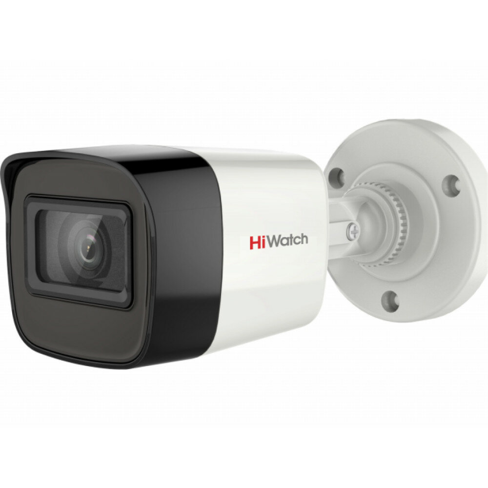 Камера видеонаблюдения HiWatch DS-T270(B) (28 мм) уличная 2МП 1920x1080 H.265+ 103гр IP66 черно-белая