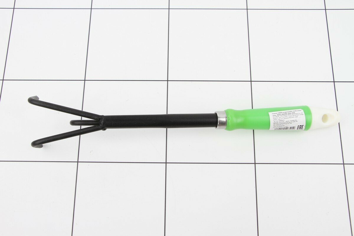 Рыхлитель 31 см, 3 зубца, пластиковая ручка BSC-5639D - фотография № 3