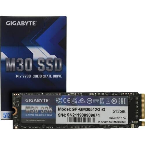 SSD Gigabyte M30 512 Гб GP-GM30512G-G