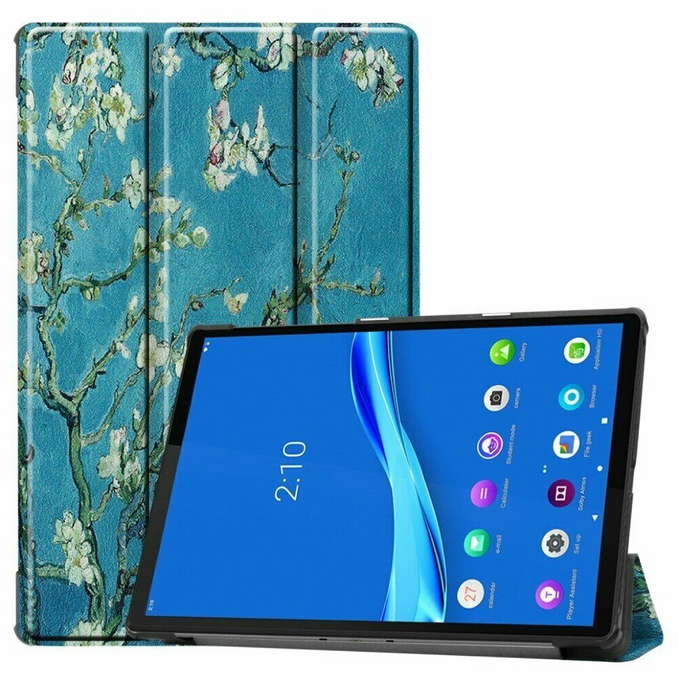 Чехол Smart Case для Lenovo Tab M10 Plus TB-X606F / Tab M10 Plus FHD (Flowers)