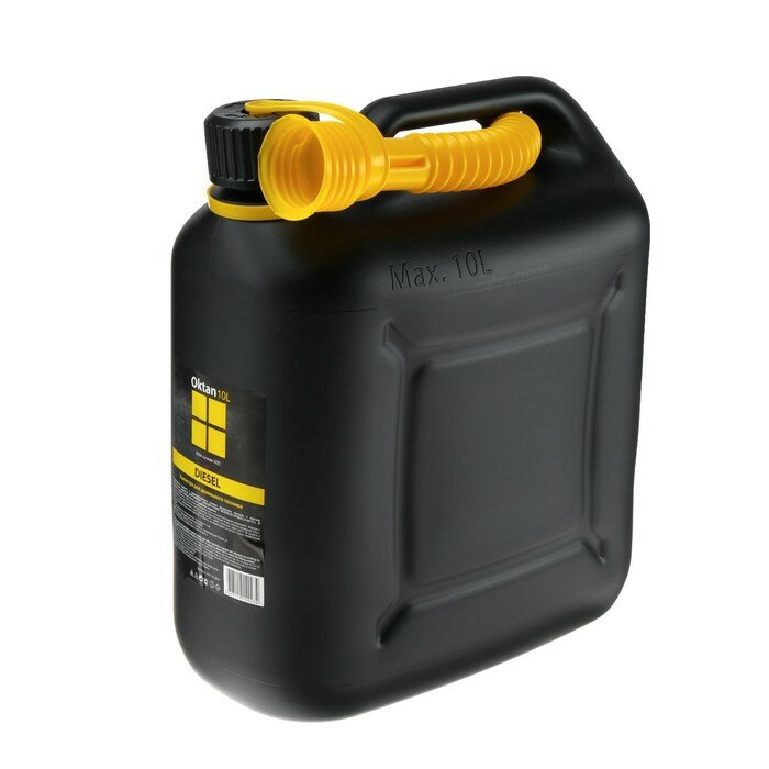фото Канистра ГСМ Oktan DIESEL, 10 л, пластиковая, черная