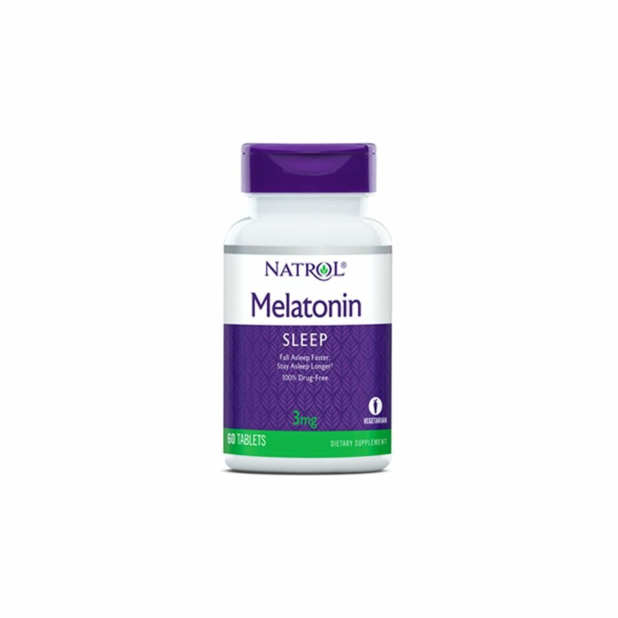 Natrol Melatonin 3 мг Клубника 60 табл.