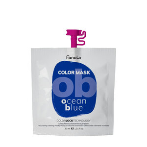 Фото Fanola Оттеночная маска для волос Color Mask, оттенок голубой 30 мл