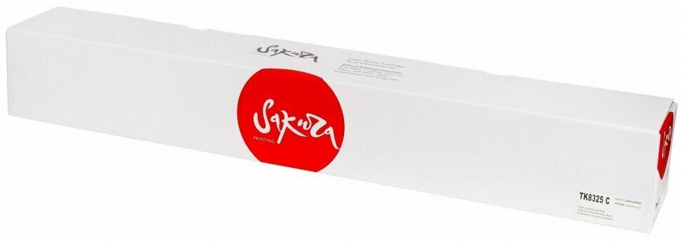 Картридж SAKURA TK8325C для Kyocera TASKalfa 2551ci, голубой, 12000 к.