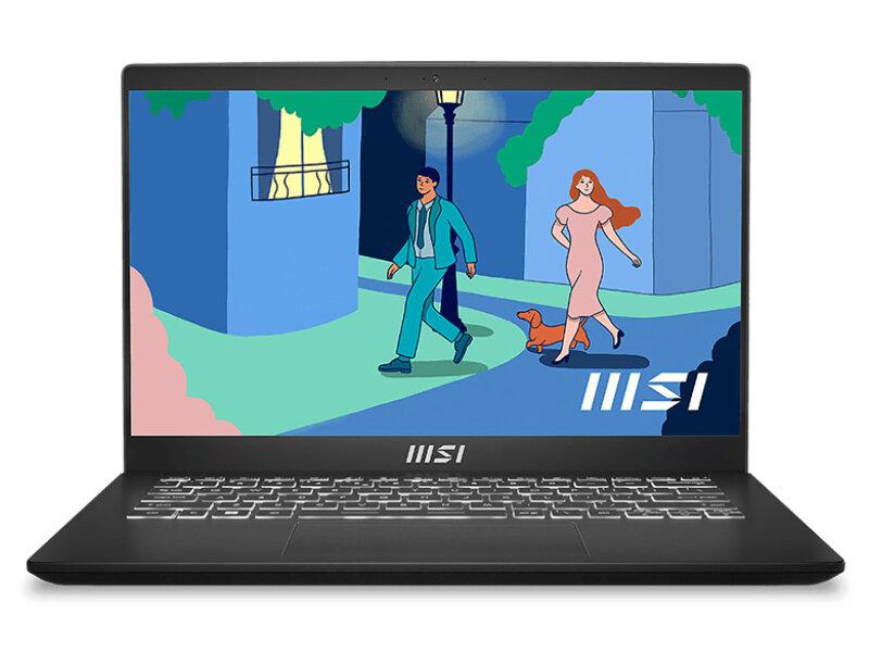 Ноутбук MSI Modern 14 C5M-011XRU Black 9S7-14JK12-011 (AMD Ryzen 5 5625U 2.3 GHz/8192Mb/512Gb SSD/AMD Radeon Graphics/Wi-Fi/Bluetooth/Cam/14/1920x1080/DOS)