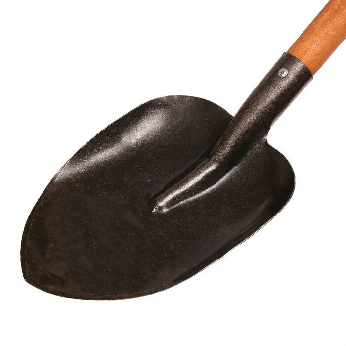 Лопата универсальная, с рёбрами жёсткости, L = 147 см, деревянный черенок, Greengo - фотография № 2