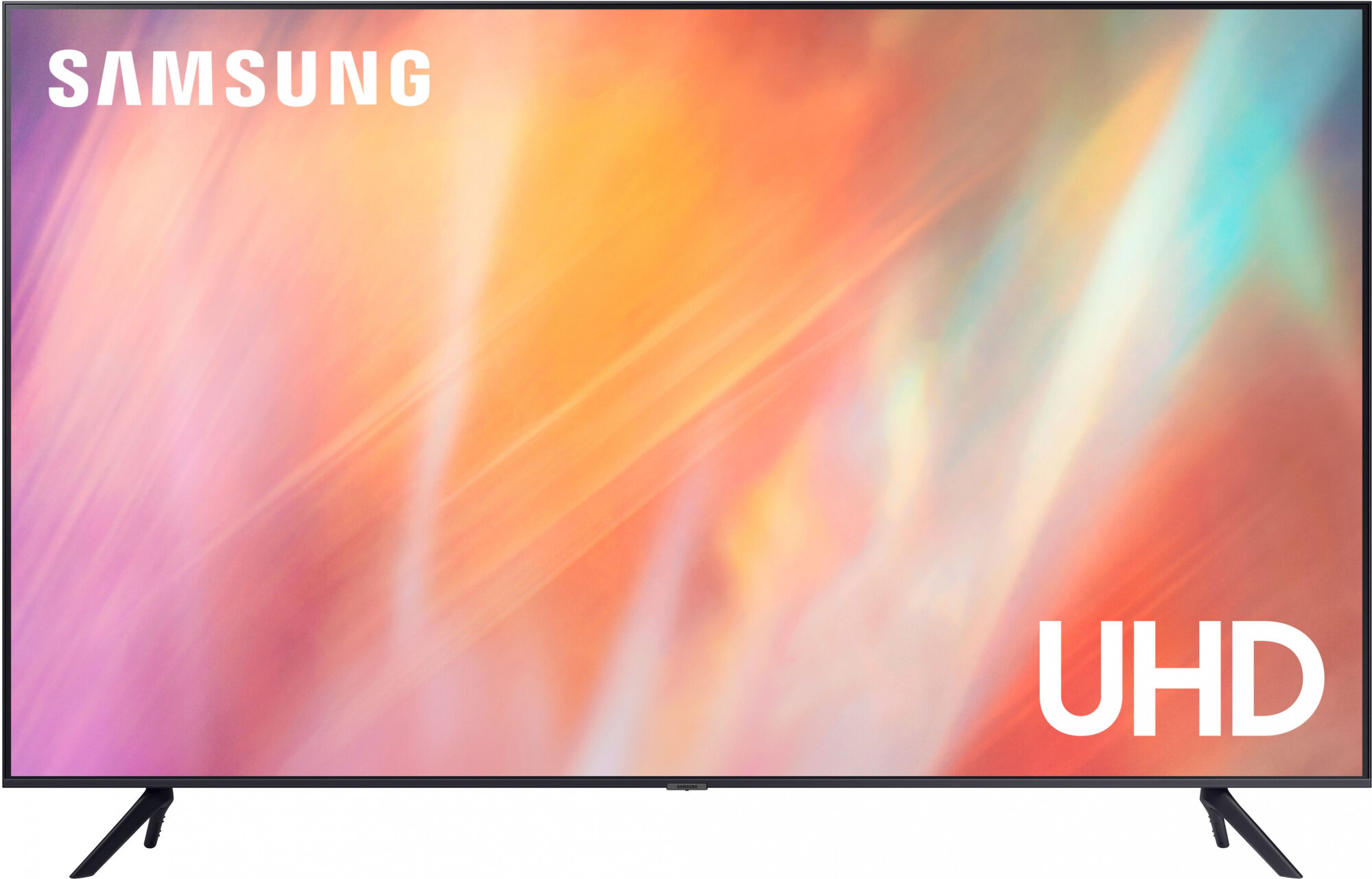 70" Телевизор Samsung UE70AU7100UXRU, 4K Ultra HD, титан, смарт ТВ, Tizen OS