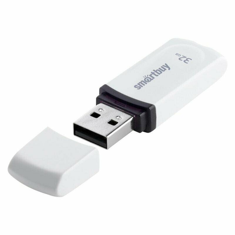 Флеш-память Smartbuy UFD 32GB Paean White (SB32GBPN-W), 1559927