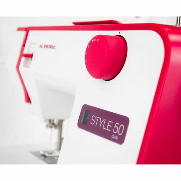 Швейная машина Style 50, 70 Вт, 12 операций, автомат, бело-красная - фотография № 3