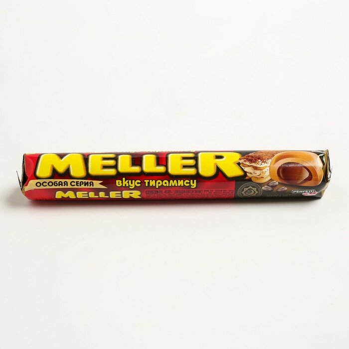 Жевательная конфета Meller со вкусом тирамису, 38 г - фотография № 1