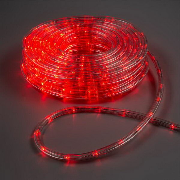 Световой шнур 10 мм IP44 20 м 24 LED/м 220 В 8 режимов свечение красное