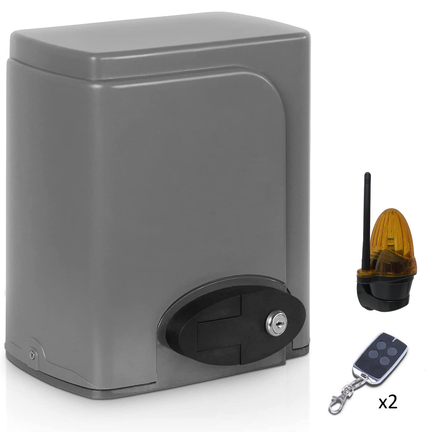 фото Автоматика для откатных ворот FURNITEH SL600AC, комплект ЛР0: привод, 2 пульта, лампа