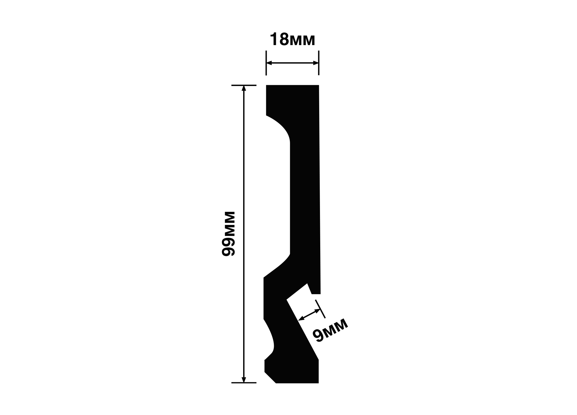 Плинтус напольный с подсветкой HIWOOD LB-99 - фотография № 2