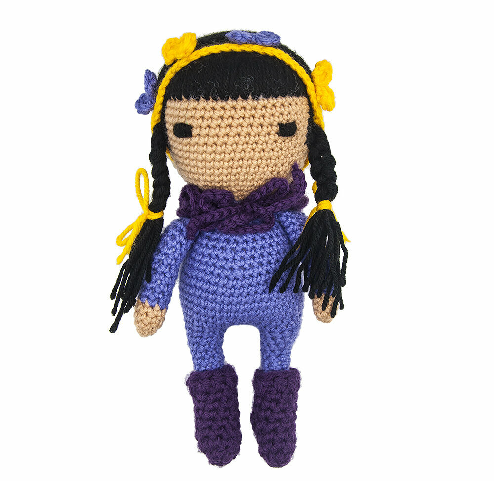 Игрушка вязанная Кукла Лиза