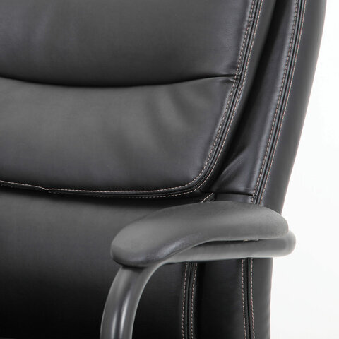 Кресло руководителя BRABIX PREMIUM Heavy Duty HD-004, нагрузка до 200 кг, экокожа, черное. - фотография № 7