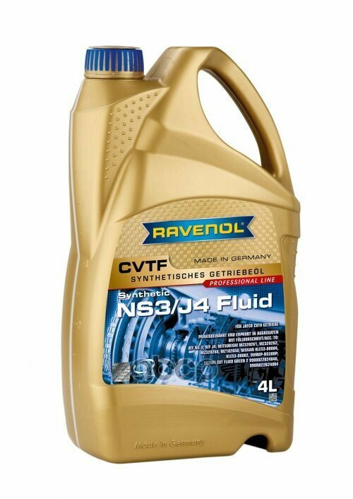 Трансмиссионное Масло Ravenol Cvtf Ns3/J4 Fluid (4л) New Ravenol арт. 121113200401999