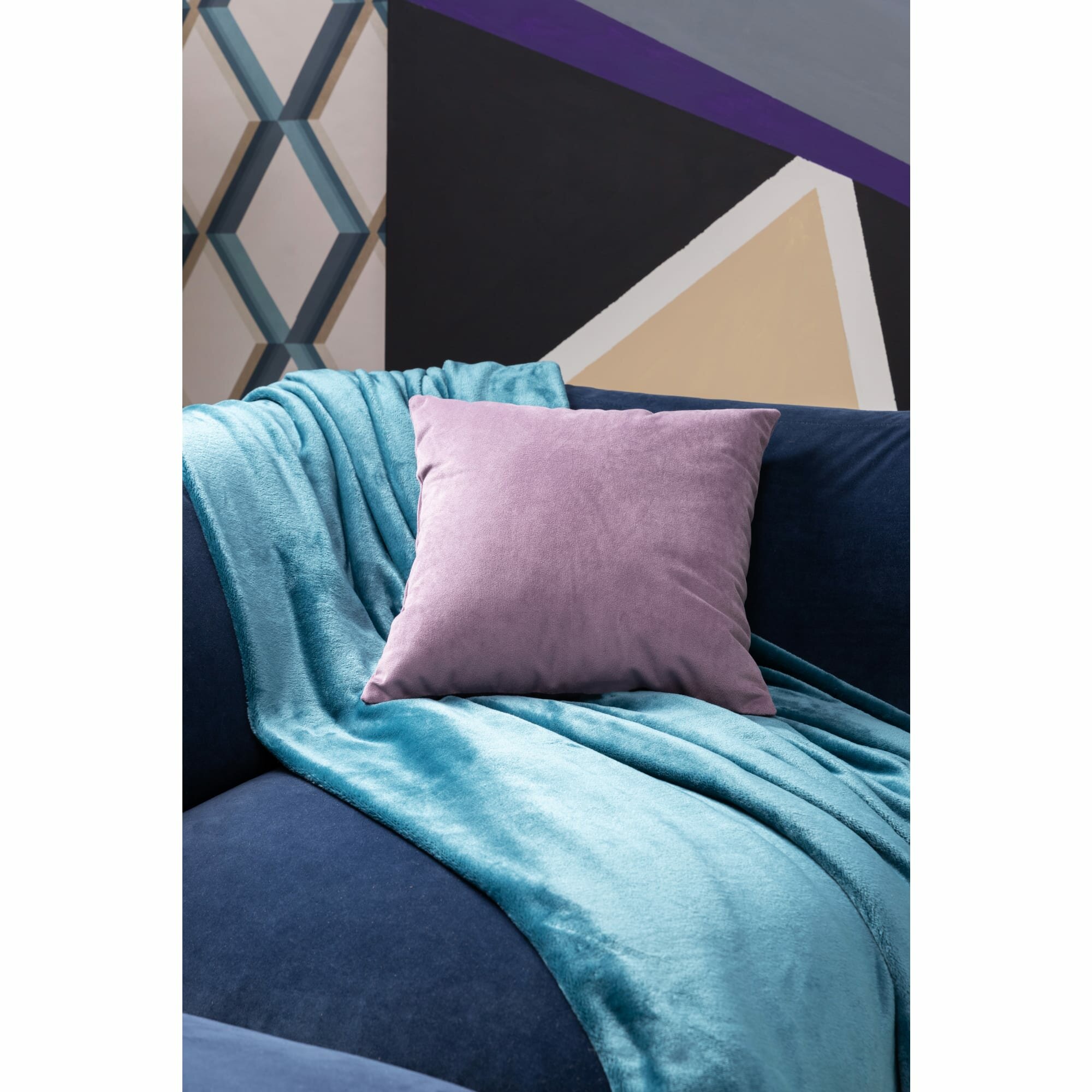 Подушка Inspire Dubbo 40x40 см цвет фиолетовый - фотография № 4