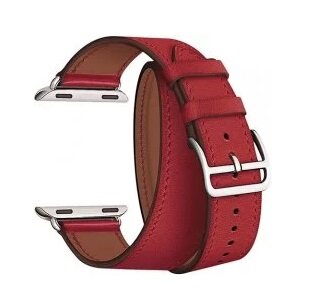 Ремешок Lyambda Meridiana для Apple Watch Series 3/4/5/6/SE/7, красный