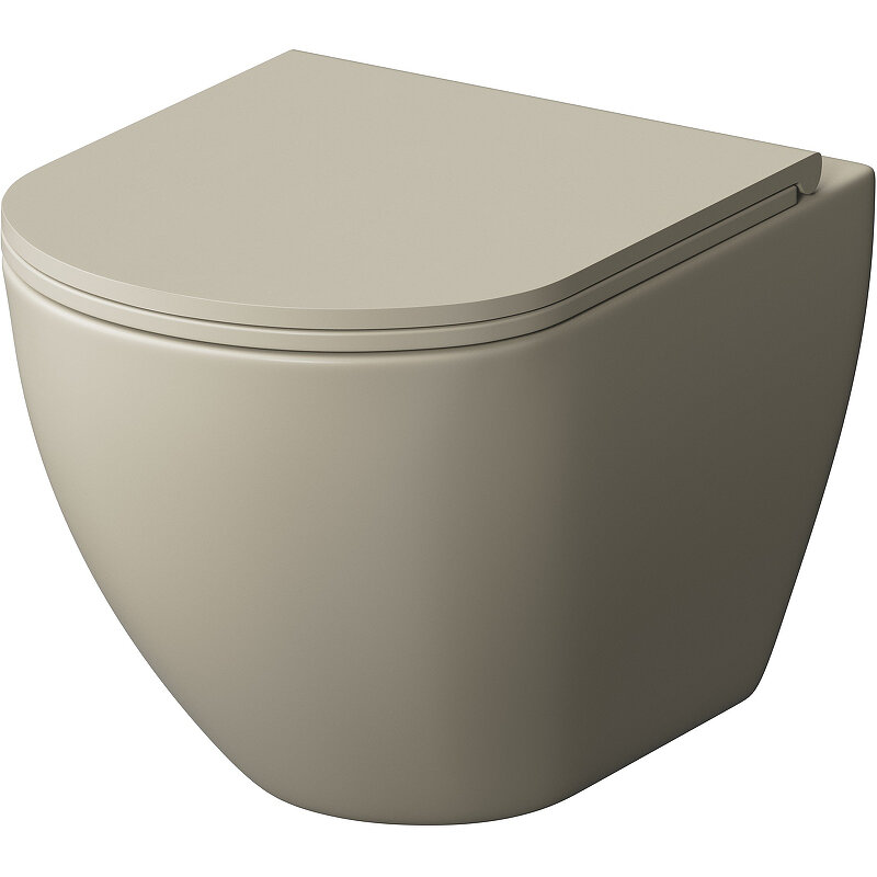 Унитаз подвесной Grossman GR-4455BEMS с тонким сиденьем микролифт