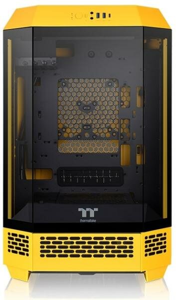 Корпус Thermaltake The Tower 300 Bumblebee желтый без БП miniITX 7x120mm 5x140mm 2xUSB3.0 audio bott PSU