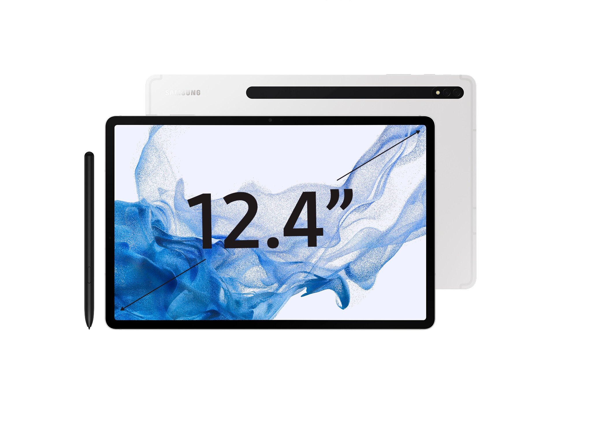 Планшет Samsung Galaxy Tab S8+ 12.4 SM-X800 8/128Gb WiFi Silver/Серебристый (SM-X800NZSA)