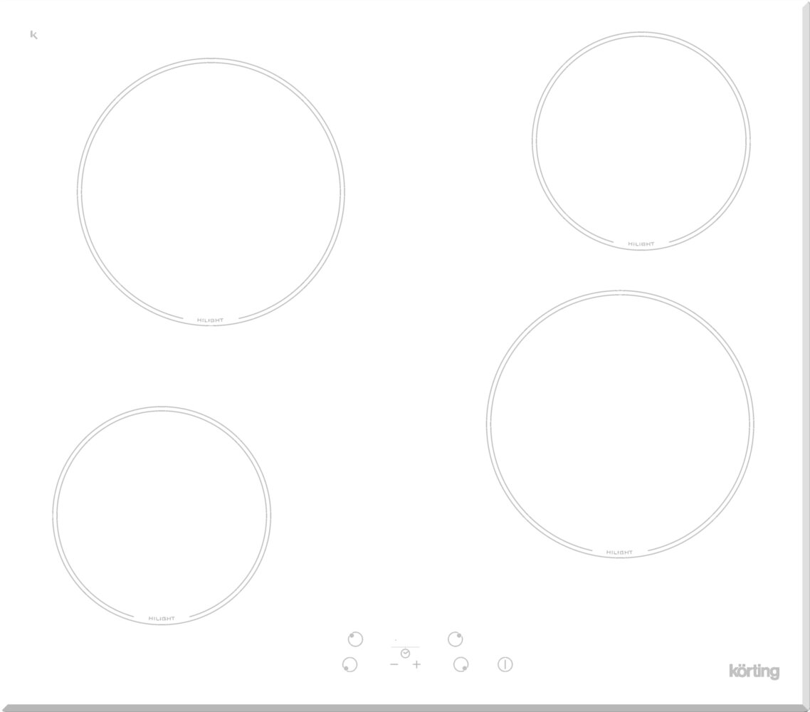 Варочная поверхность Korting HK 60001 BW