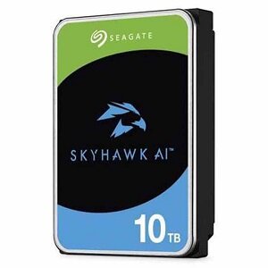 Жесткий диск HDD 10Tb Seagate, SATA-III, 256Mb, 7200rpm, SkyHawk AI (ST10000VE000)