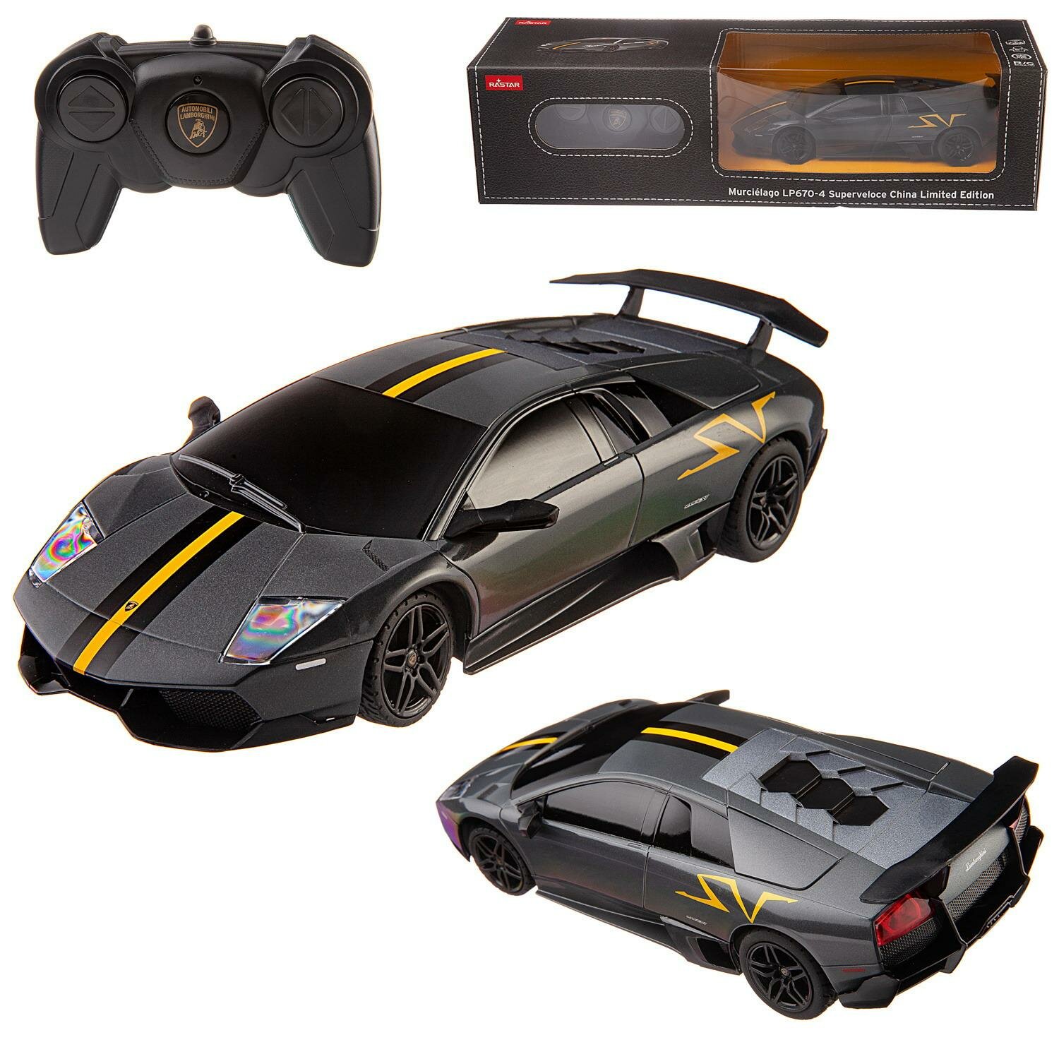 Машина р/у 1:24 Lamborghini Superveloce LP670-4 limited version цвет серый металлик 2.4G