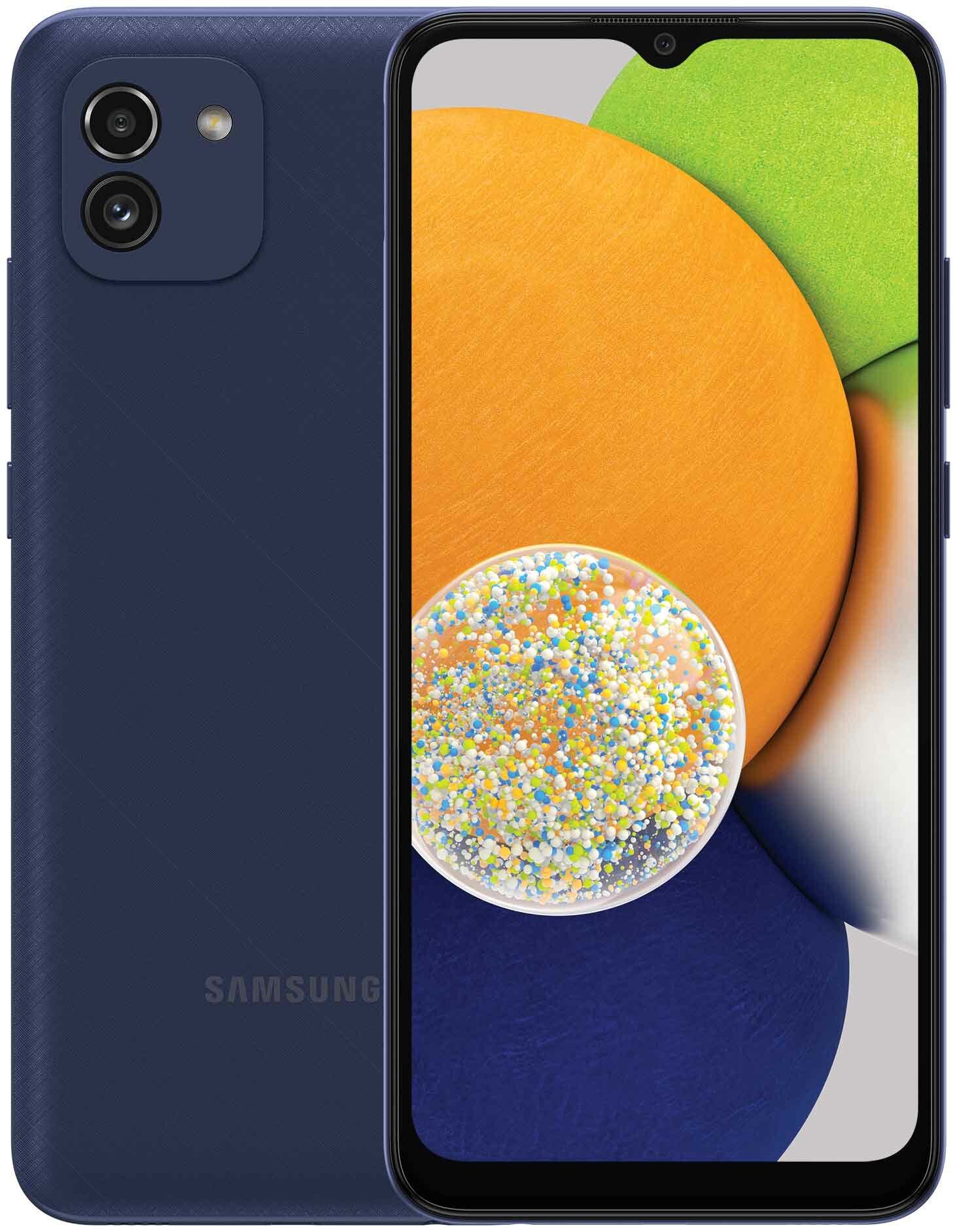 Смартфон Samsung Galaxy A03 3/32Gb (SM-A035FZBDMEB) Blue