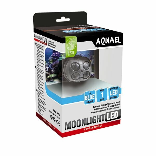 Aquael MOONLIGHT LED погружная лампа для ночного освещения, 4х1 Вт