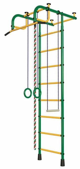 Детский спортивный комплекс Пионер 1М green/yellow