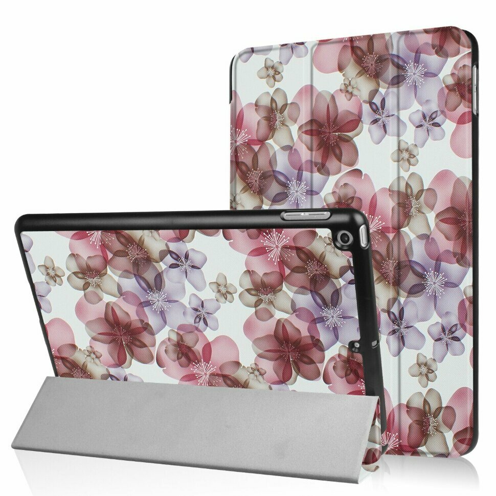 Чехол Smart Case для iPad 5 2017 / iPad 6 2018, 9,7 дюйма (Pretty Flowers)