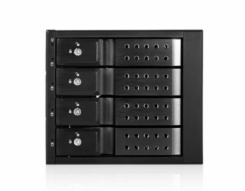 Procase T3-304-SATA3-BK 4 SATA3/SAS 6Gb hotswap aluminium mobie rack (3x5,25) Black