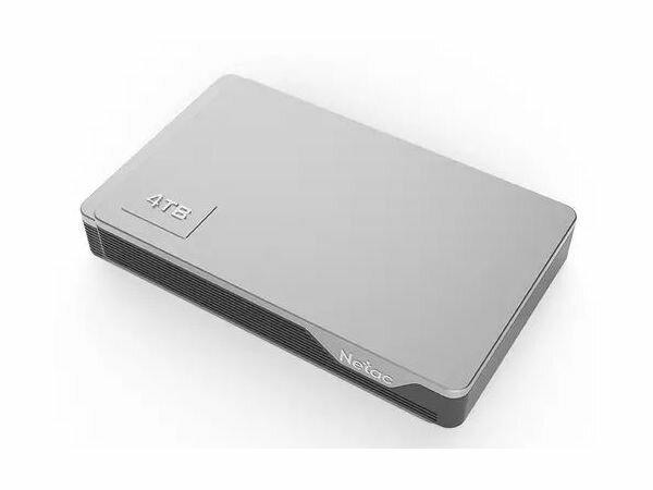 Внешний HDD Netac 4.0Tb K338 (NT05K338N-004T-30SL) USB3.0, Silver-Grey