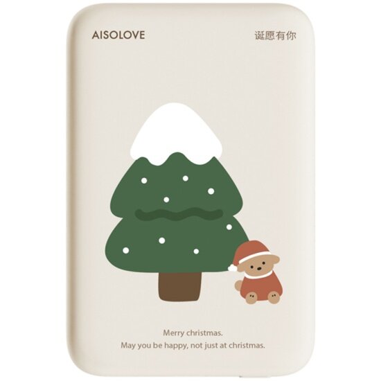 Внешний аккумулятор SOLOVE Power Bank 5000mAh Magnetic MagSafe 20W QC 3.0 PD3.0 3A (W12 Christmas Tree)