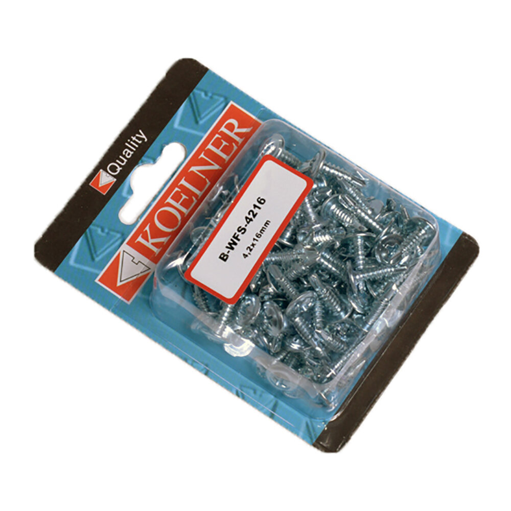фото Саморезы с прессшайбой со сверлом KOELNER 4,2х16 мм 100 шт