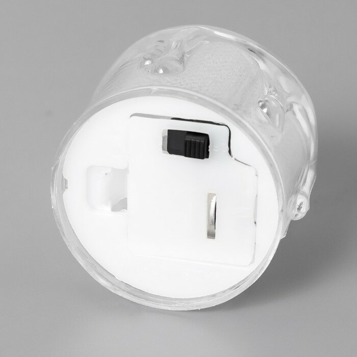 Ночник "Морозная свеча" LED 3000К от батареек AG13 белый 3,5х3,5х5см - фотография № 6