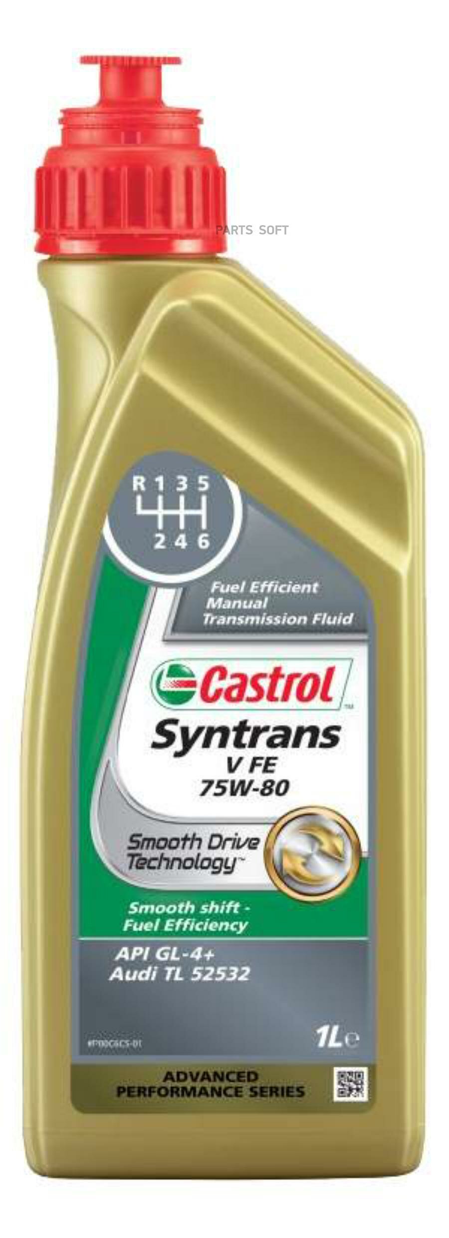 CASTROL 156C41 Масло CASTROL SYNTRANS V FE 75W80 1л. Синтетическое трансмиссионное