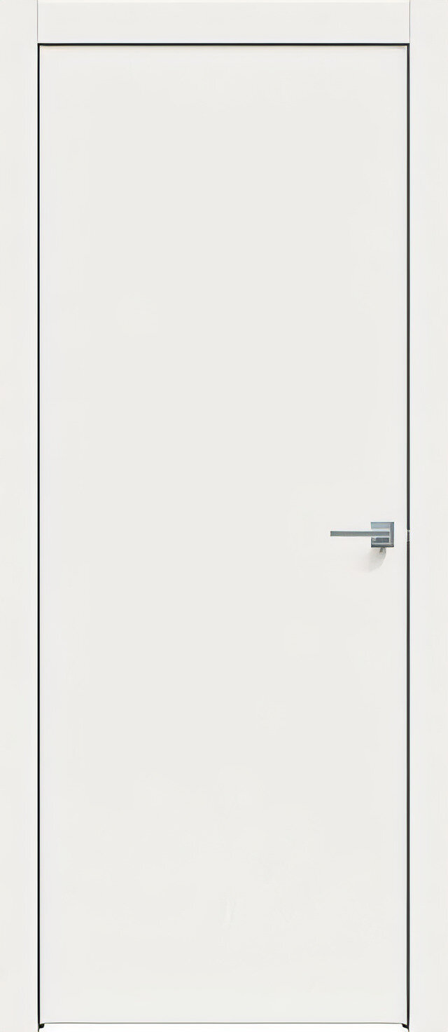 фото Межкомнатная дверь Triadoors L10 кромка ABS белый сатин