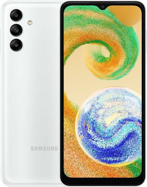 Смартфон Samsung SM-A047F Galaxy A04s 64Gb 4Gb белый моноблок 3G 4G 6.5 720x1600 Android 11 50Mpix 802.11 a/b/g/n/ac NFC GPS GSM900/1800 GSM1900 Touch