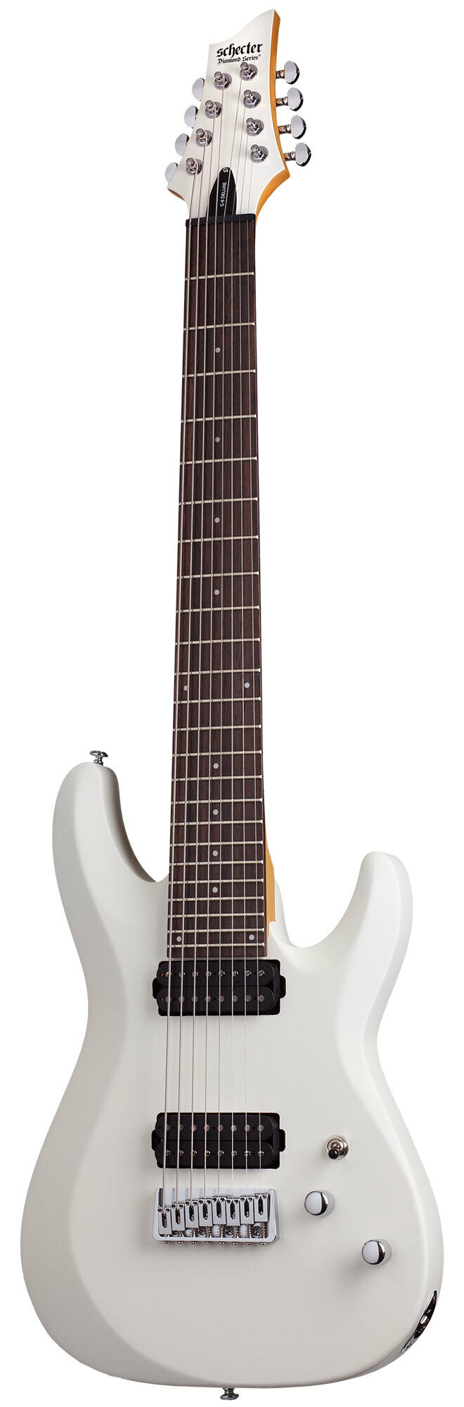 Schecter C-8 Deluxe SWHT Гитара электрическая восьмиструнная крепление грифа: на болтах