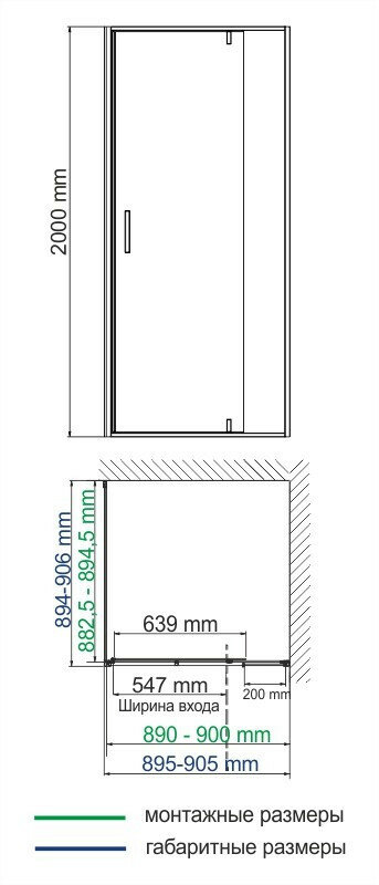 Душевой уголок Wasserkraft Elbe 74P03 90x90x200 - фотография № 3