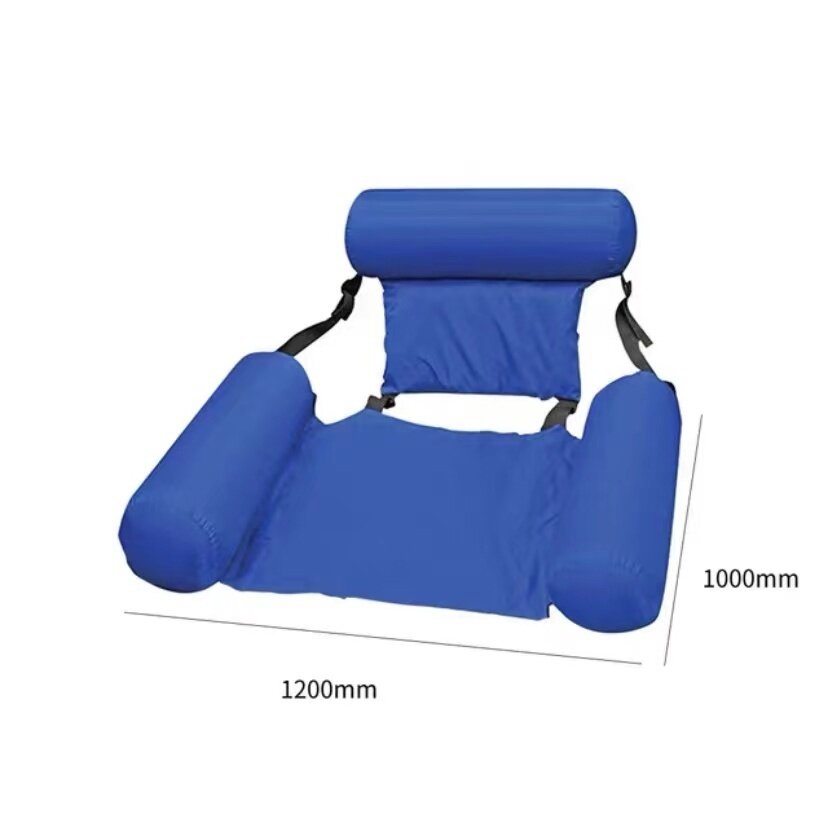 Надувное кресло inflatable Floating Bed, синие - фотография № 2