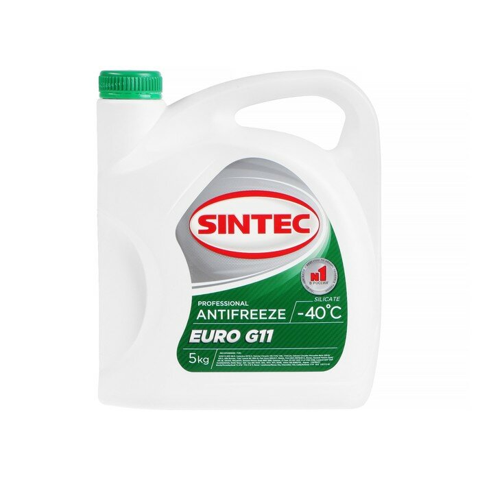 SINTEC Антифриз Sintec Euro, зеленый G-11, 5 кг