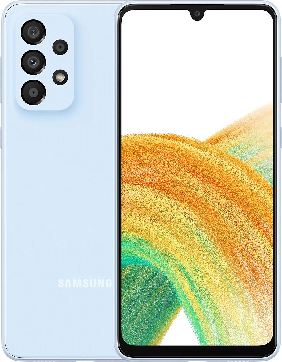 Смартфон Samsung SM-A336E Galaxy A33 5G 128Gb 6Gb голубой моноблок 3G 4G 2Sim 6.4" 1080x2400 Android 12 48Mpix 802.11 b/g/n/ac NFC GPS GSM900/1800 GSM1900 Ptotect A-GPS microSD max1024Gb