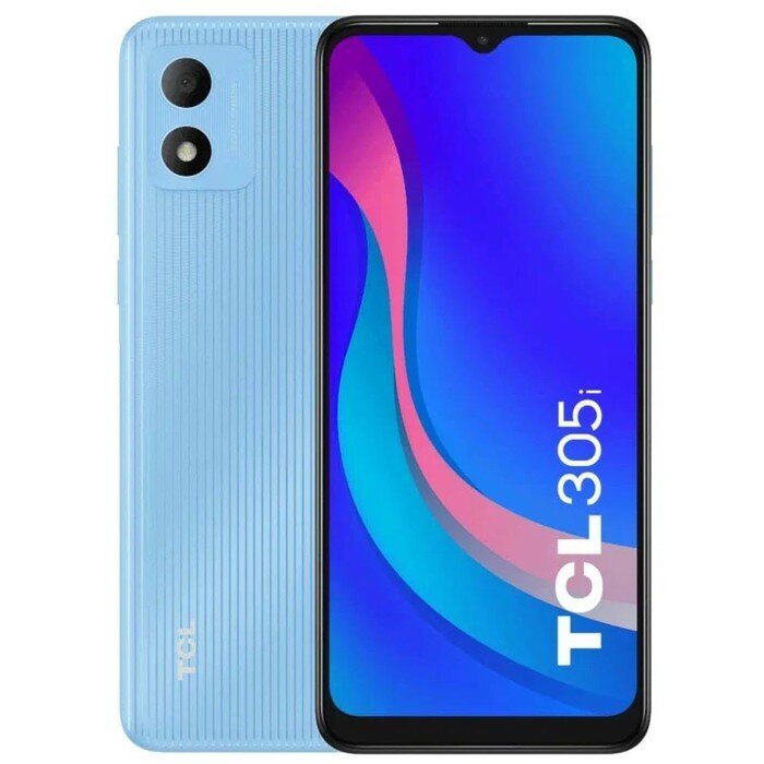 Смартфон TCL 305i, 6.52", 2 Гб, 32 Гб, 13 Мп, 5 Мп, 2 Sim, LTE, 4000 мАч, синий